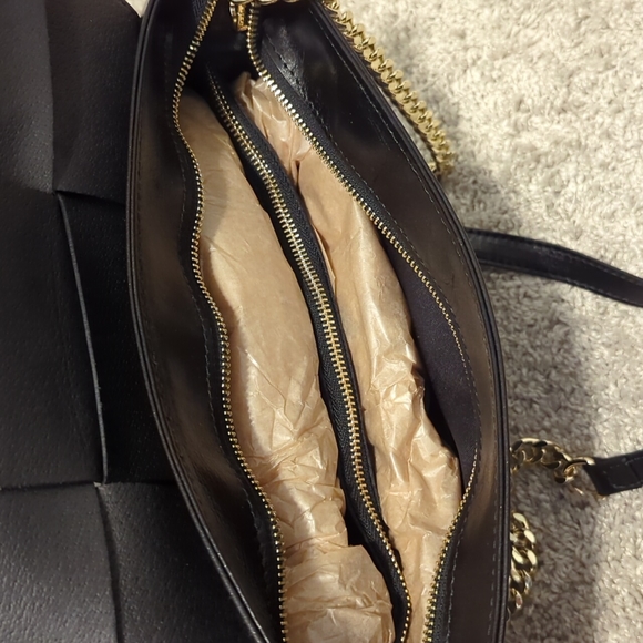 ANNA PAOLA Made In Italy Leather Woven Flap Satchel - Picture 13 of 14